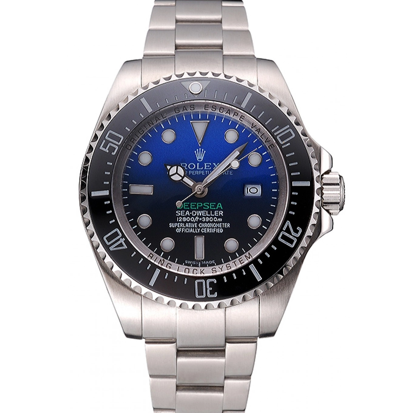 Bracelet James Cameron Stainless Dial Swiss 622847 And Steel Case Black Dweller Deepsea 0611